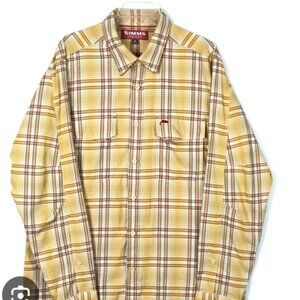 Simms plaid button down shirt